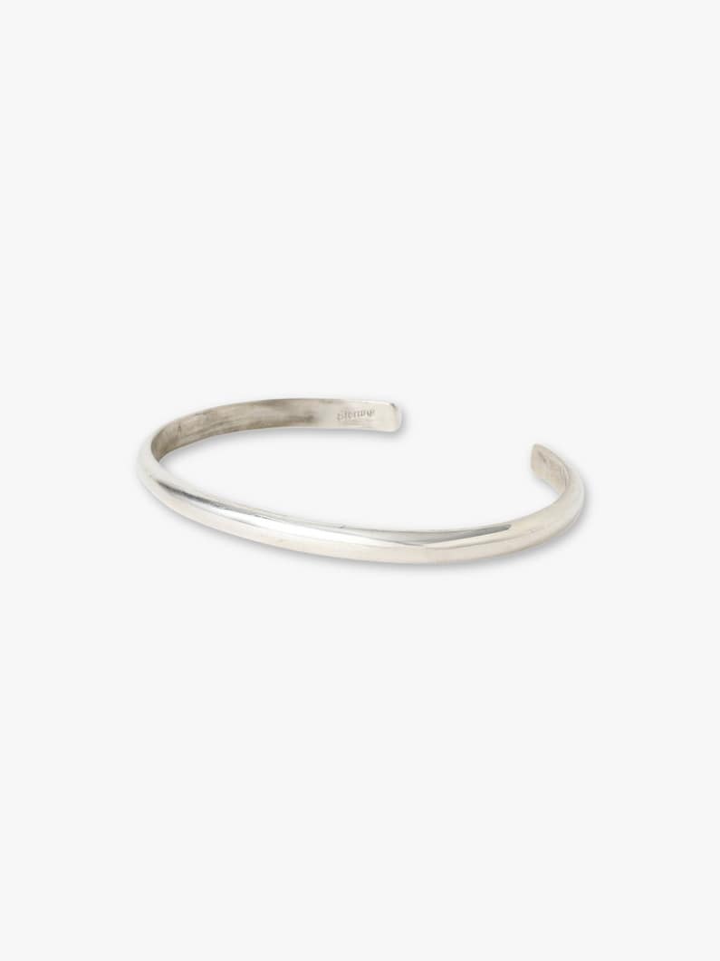 ハーフラウンド スリム シルバーバングル 詳細画像 silver 1
