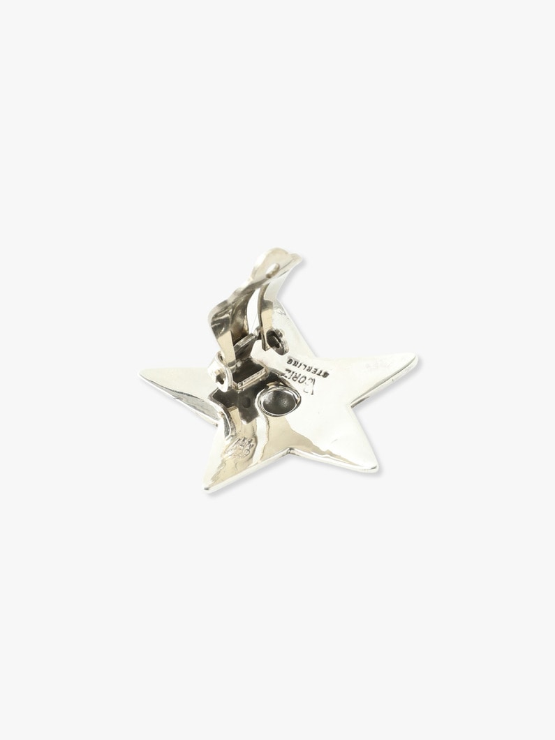 Silver Big Star Earrings 詳細画像 silver 4