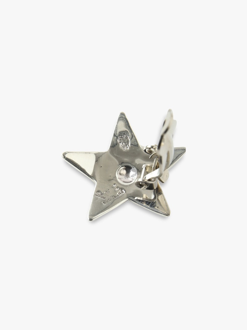 Silver Big Star Earrings 詳細画像 silver 5
