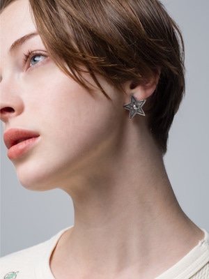 Silver Small Star Earrings 詳細画像 silver