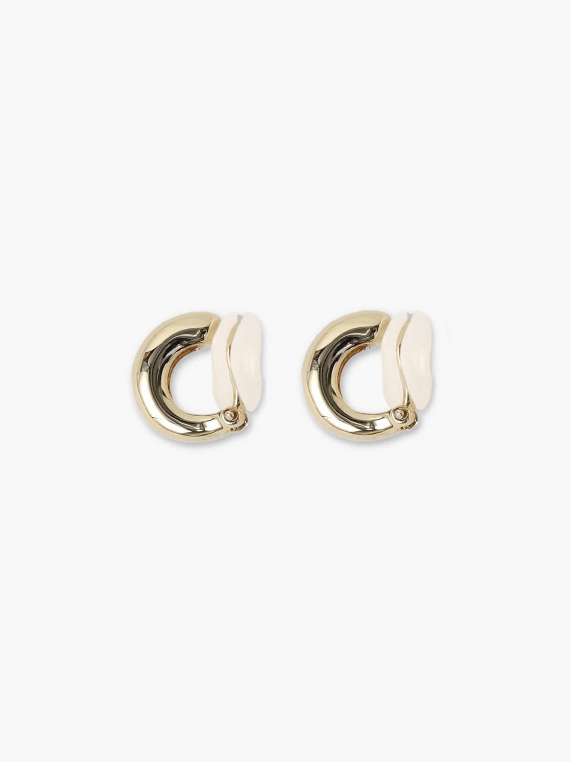 Clippy Dome Earrings 詳細画像 white gold 1