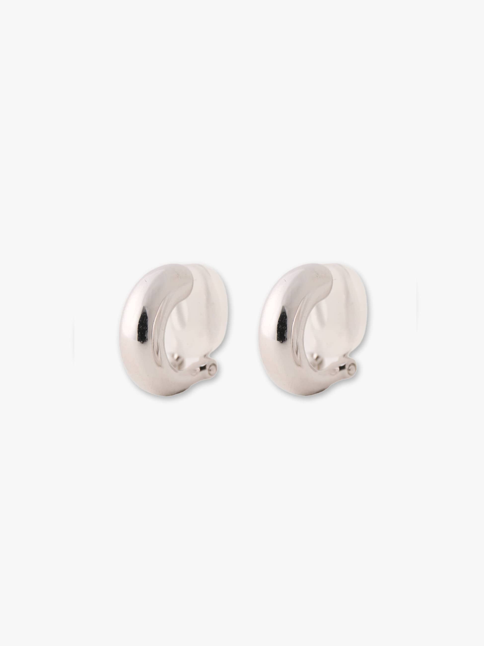 Clippy Dome Earrings 詳細画像 white gold 2