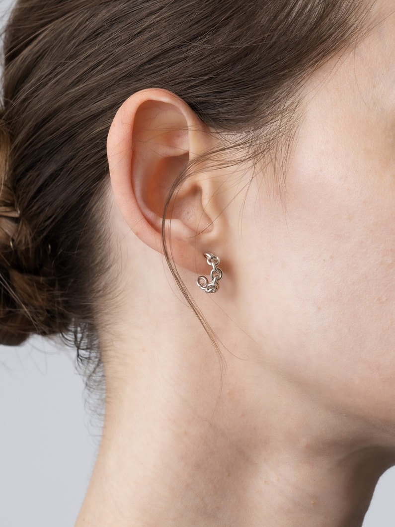 フューズド サーペンス ピアス（シルバー） 詳細画像 other 3