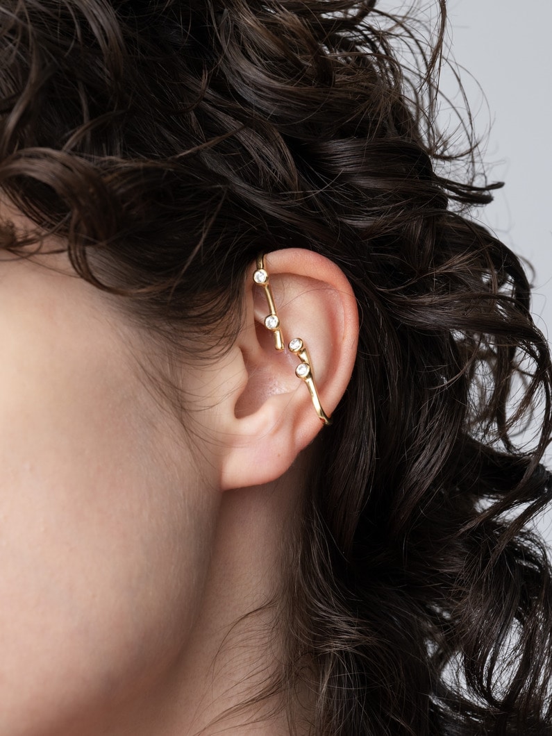 スターホッピング シングルイヤーカフ 詳細画像 gold 2