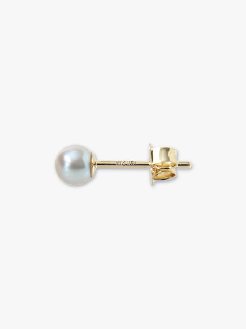 グレーアコヤパール スタッドピアス 詳細画像 yellow gold 1