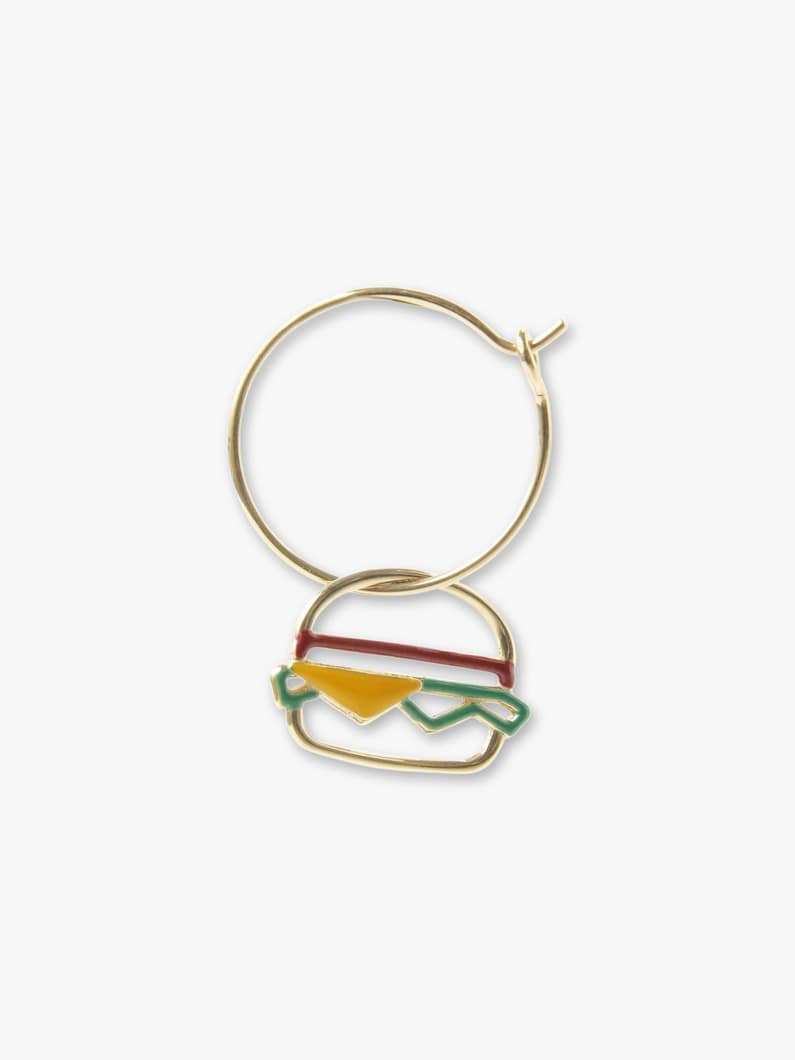 Fresh Hamburger Single Circle Pierced Earring 詳細画像 gold 1