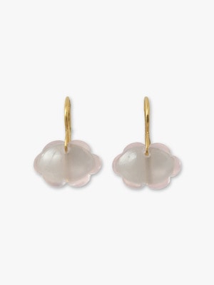 Stone Heaven Pierced Earrings (rose quartz) 詳細画像 gold