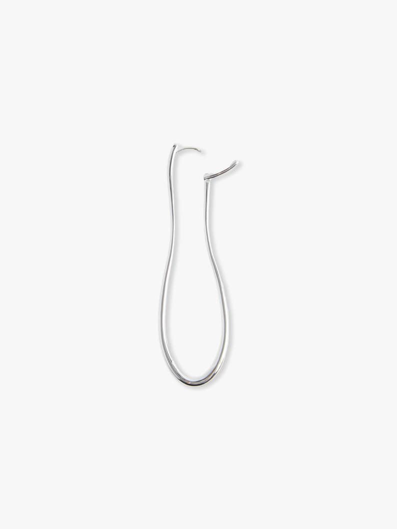 Long Line Hoop Pierced Earrings | ピアス 詳細画像 silver 2