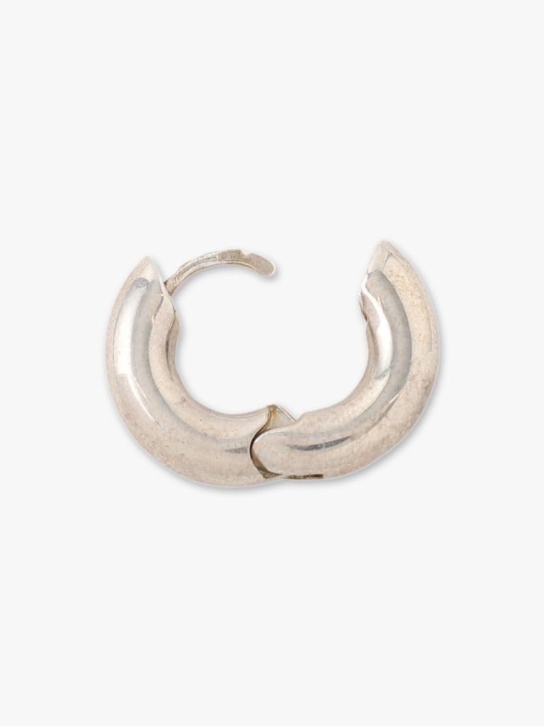 Large Bagel Hoop Pierced Earrings 詳細画像 silver 2