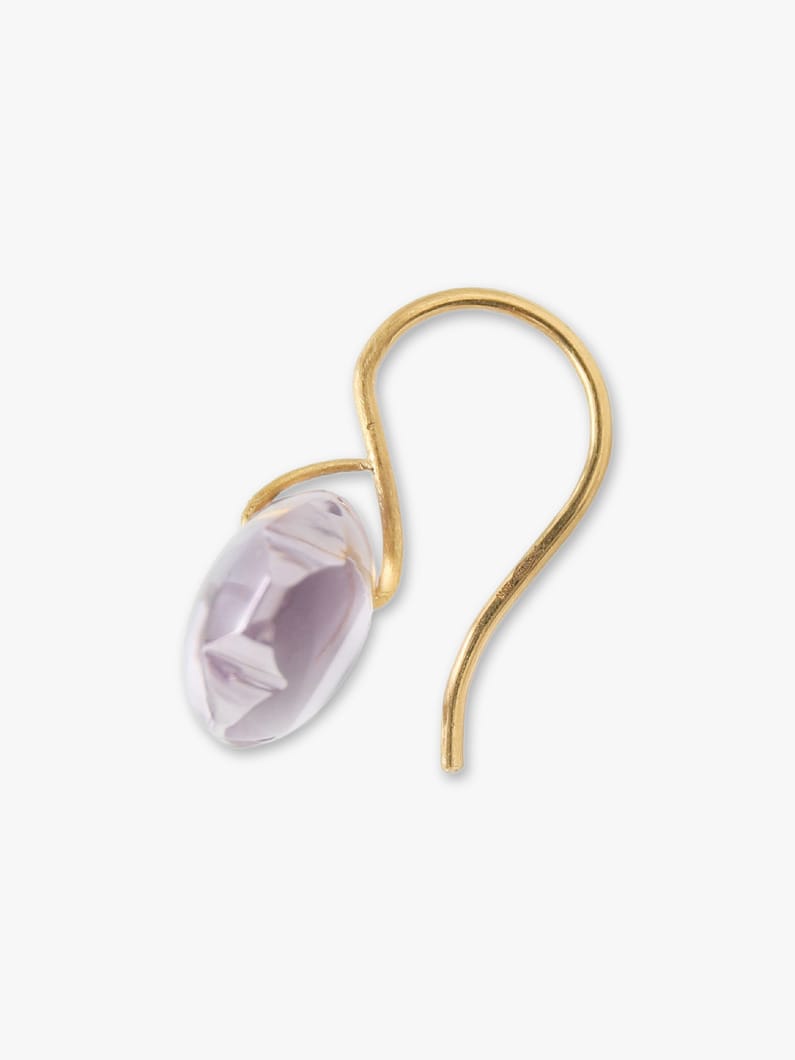 Stone Heaven Pierced Earrings (amethyst) 詳細画像 gold 2