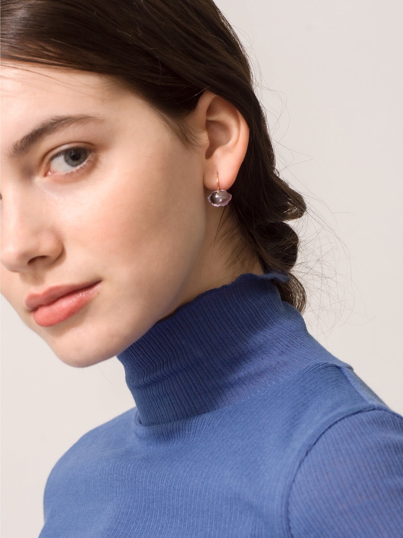 Stone Heaven Pierced Earrings (amethyst)｜Marie-Hélène de Taillac 
