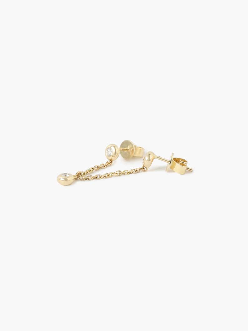 Cupola Chain Pierced Earrings 詳細画像 yellow gold 1