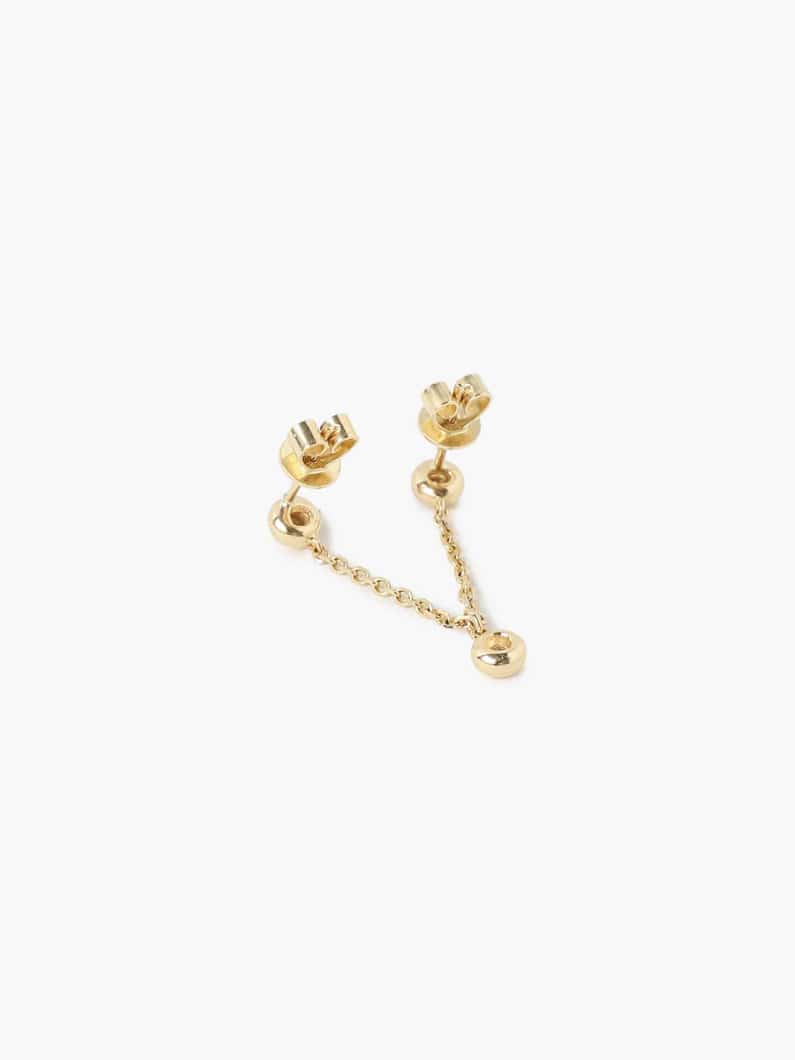 Cupola Chain Pierced Earrings 詳細画像 yellow gold 2