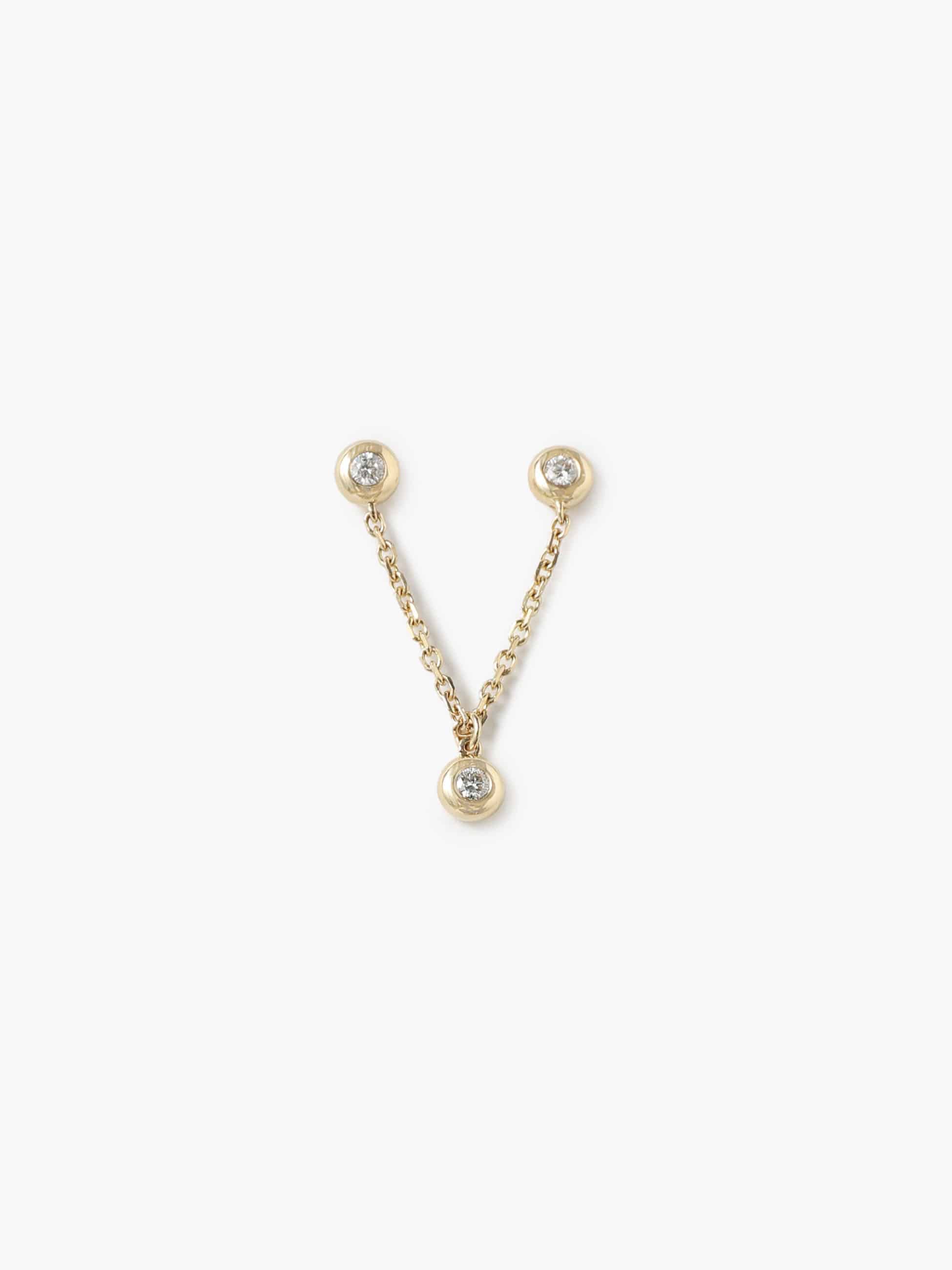 Cupola Chain Pierced Earrings｜BETTINA JAVAHERI(ベッティーナ 
