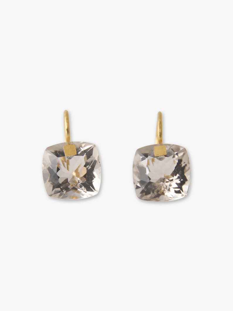 Small Summer Pierced Earrings (smokey quartz)｜MARIE-HÉLÈNE DE