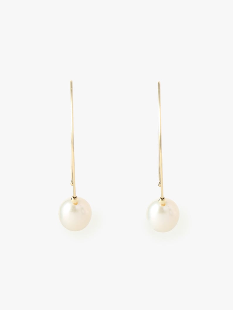 Marquis Pearl Hoop Pierced Earrings 詳細画像 yellow gold 1