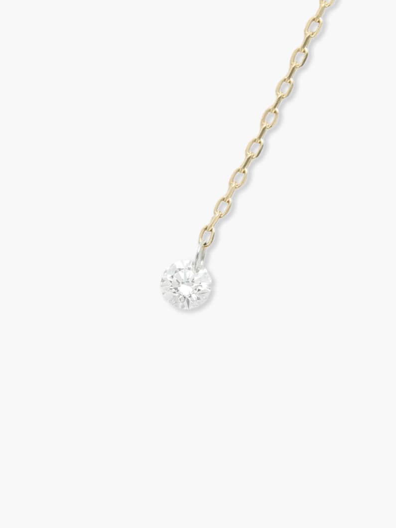 アコヤパール ダイヤモンド ドロップチェーンピアス 詳細画像 yellow gold 2