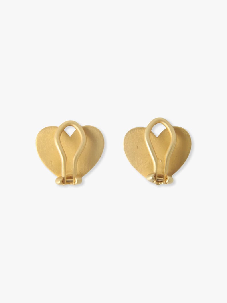 Heart Sequins Clip Earrings 詳細画像 gold 1