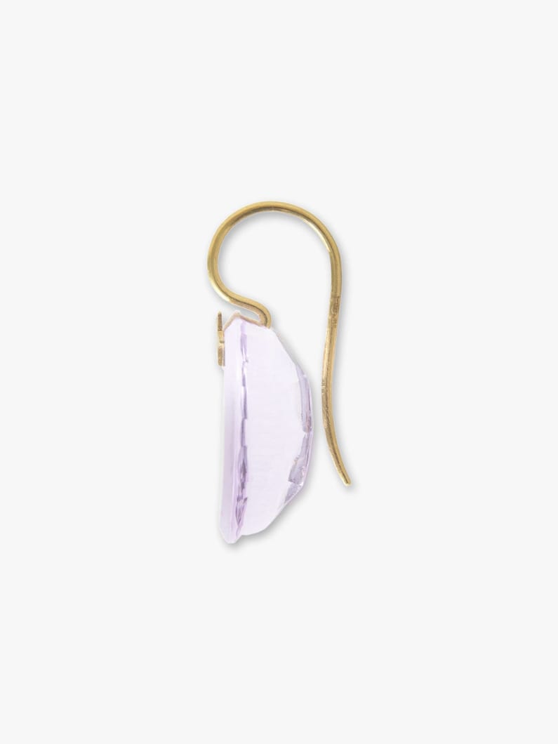 Moon Pierced Earrings (amethyst) 詳細画像 gold 2