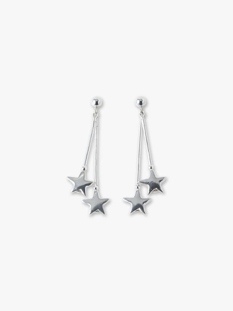 Star Silver Pierced Earrings | ピアス 詳細画像 silver 3