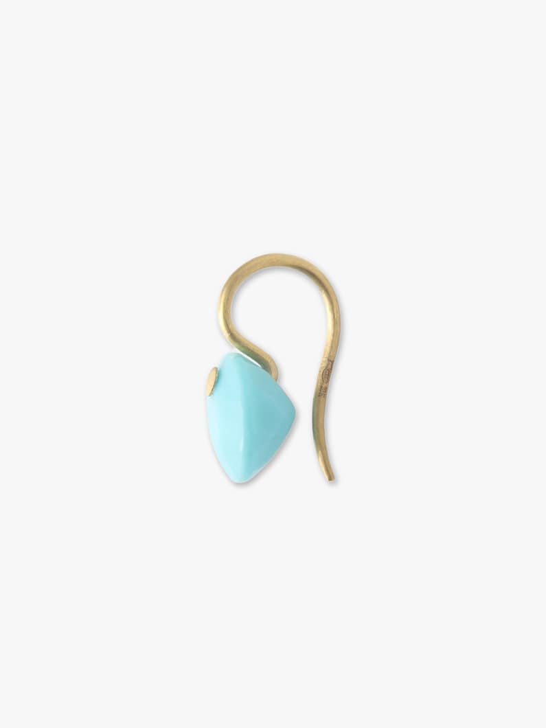 スモールブリリアントピアス（ターコイズ） 詳細画像 gold 2