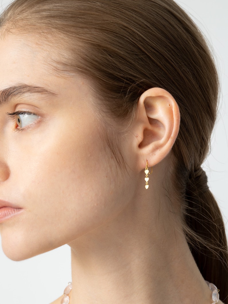 スモールハート シークインズ ピアス 詳細画像 gold 3