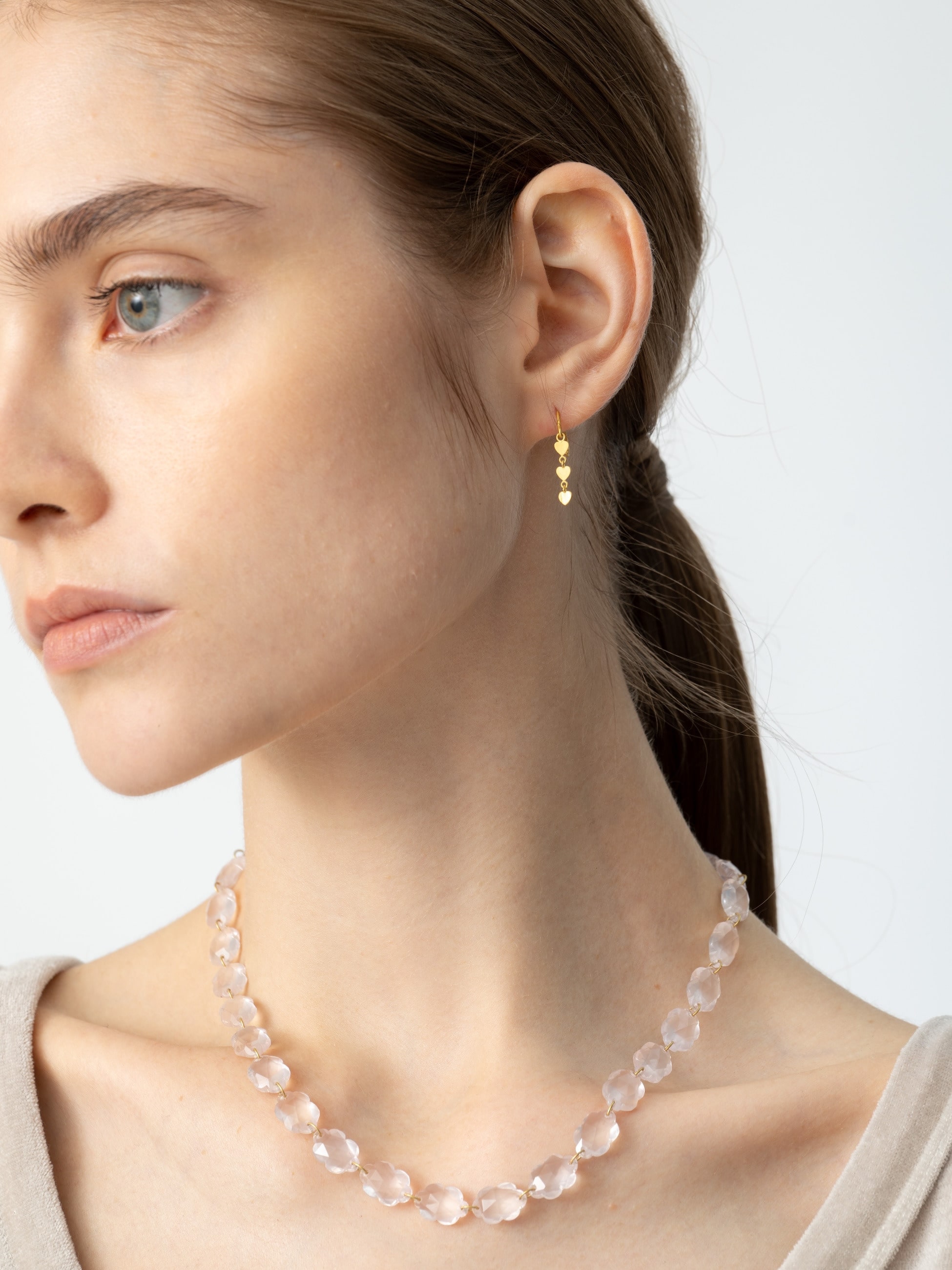 MARIE-HÉLÈNE DE TAILLAC (MHT) ピアス スモールハート シークインズ ピアス｜Marie-Hélène de Taillac