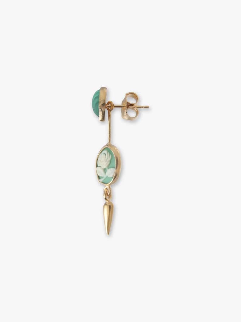 デタッチャブル ヴィクトリアン ドロップピアス（ライトグリーン） 詳細画像 light green 1
