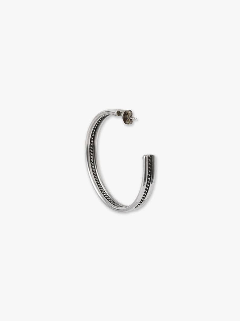 シルバー フープ ピアス（No.3） 詳細画像 silver 2