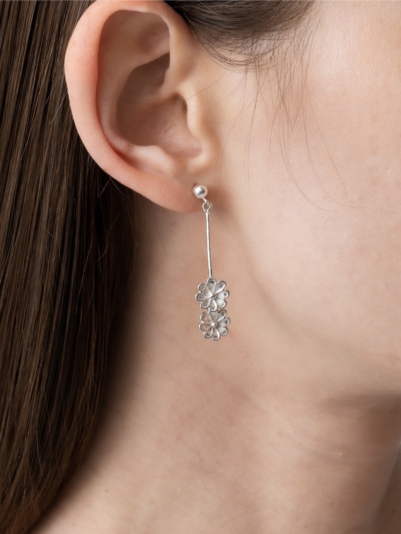 フラワー ピアス 詳細画像 silver 3