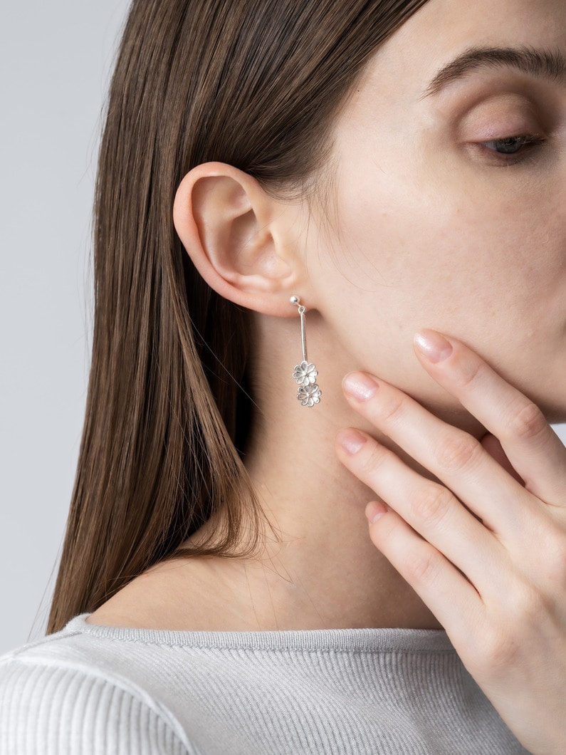 フラワー ピアス 詳細画像 silver 4