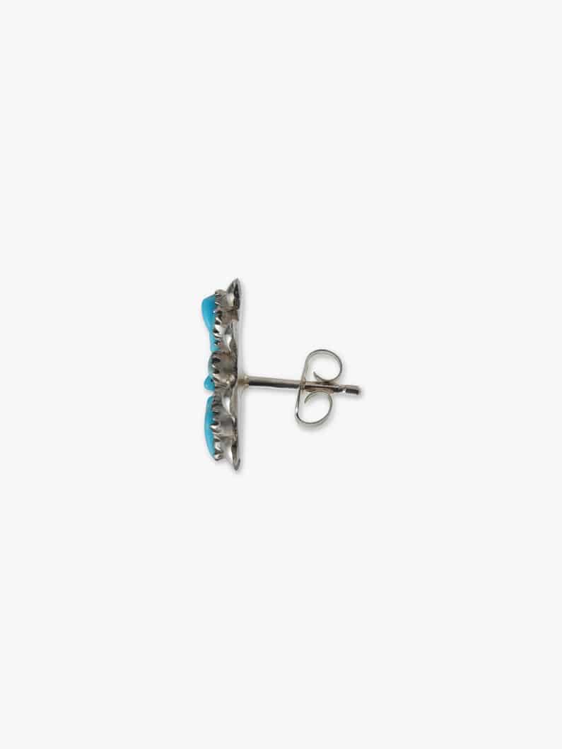 ターコイズ ミニフラワー ピアス 詳細画像 turquoise 1