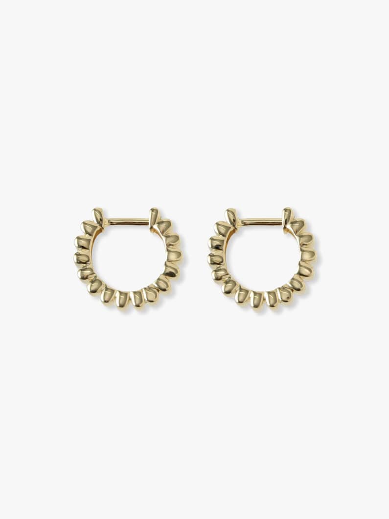 レール フープピアス 詳細画像 yellow gold 1