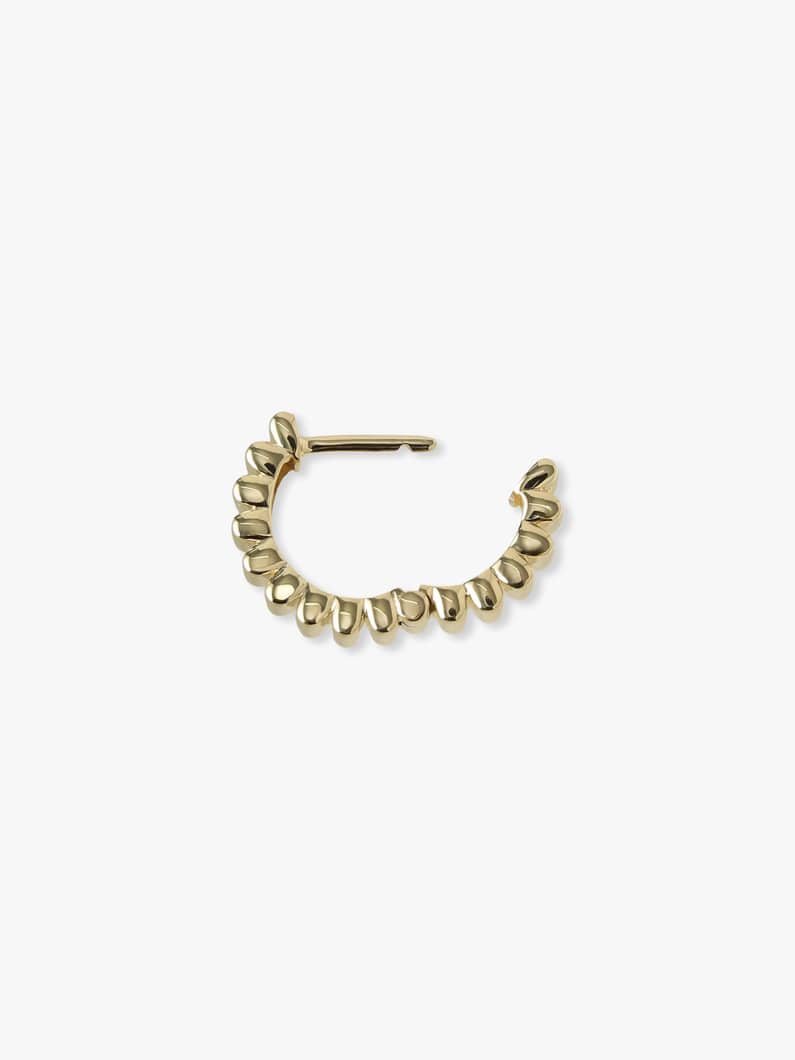 レール フープピアス 詳細画像 yellow gold 2