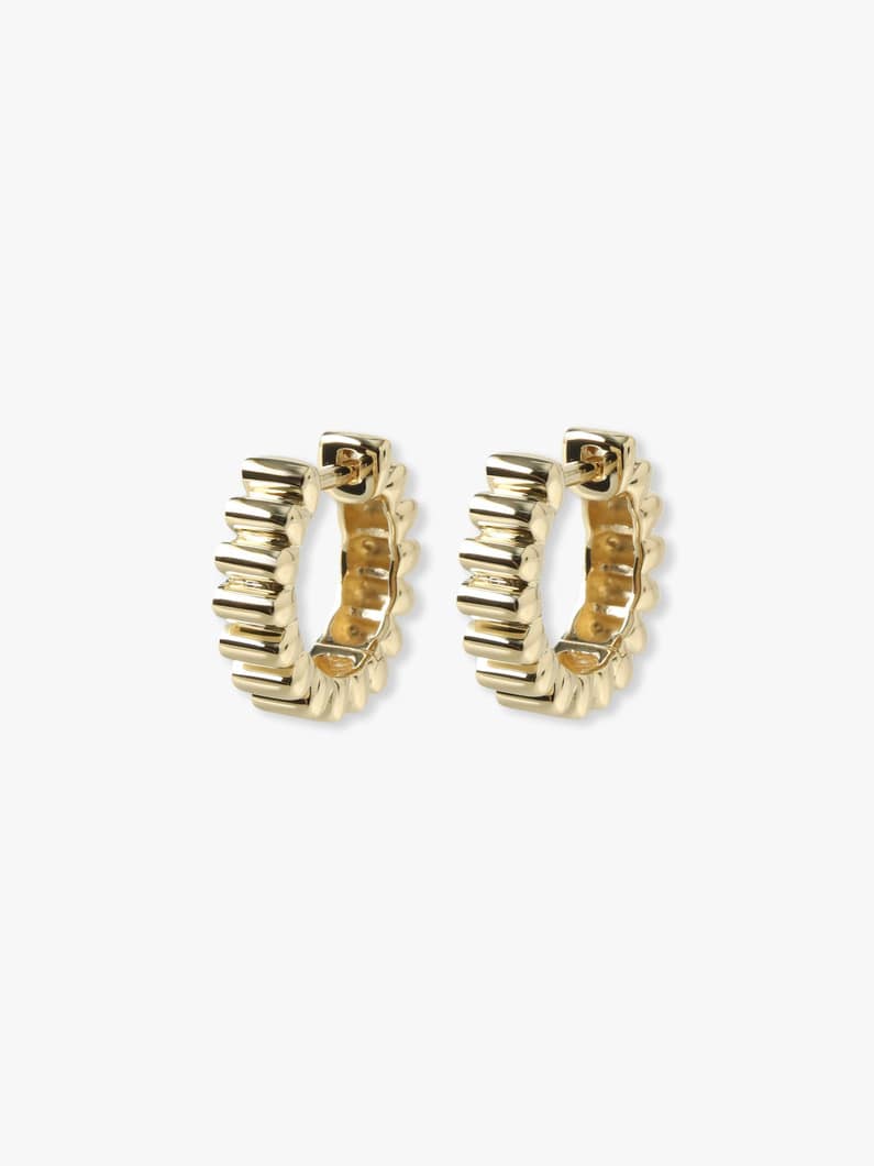 レール フープピアス 詳細画像 yellow gold 1