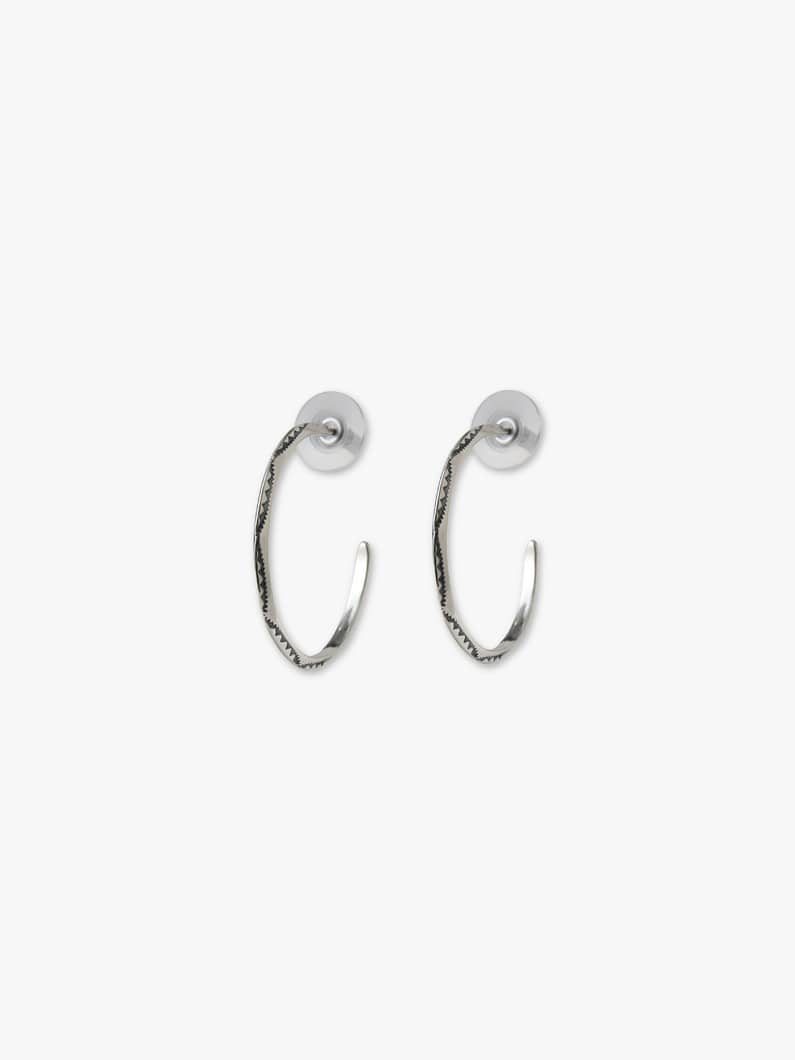 シルバー フープ ピアス（No.7） 詳細画像 silver 1