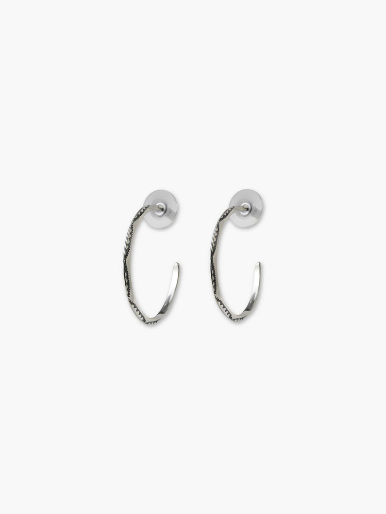 シルバー フープ ピアス（No.7） 詳細画像 silver 2