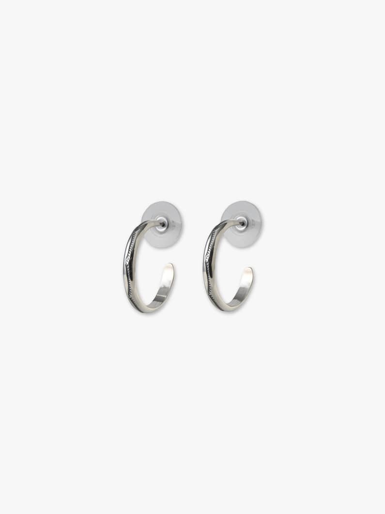 シルバー フープ ピアス（No.8） 詳細画像 silver 1