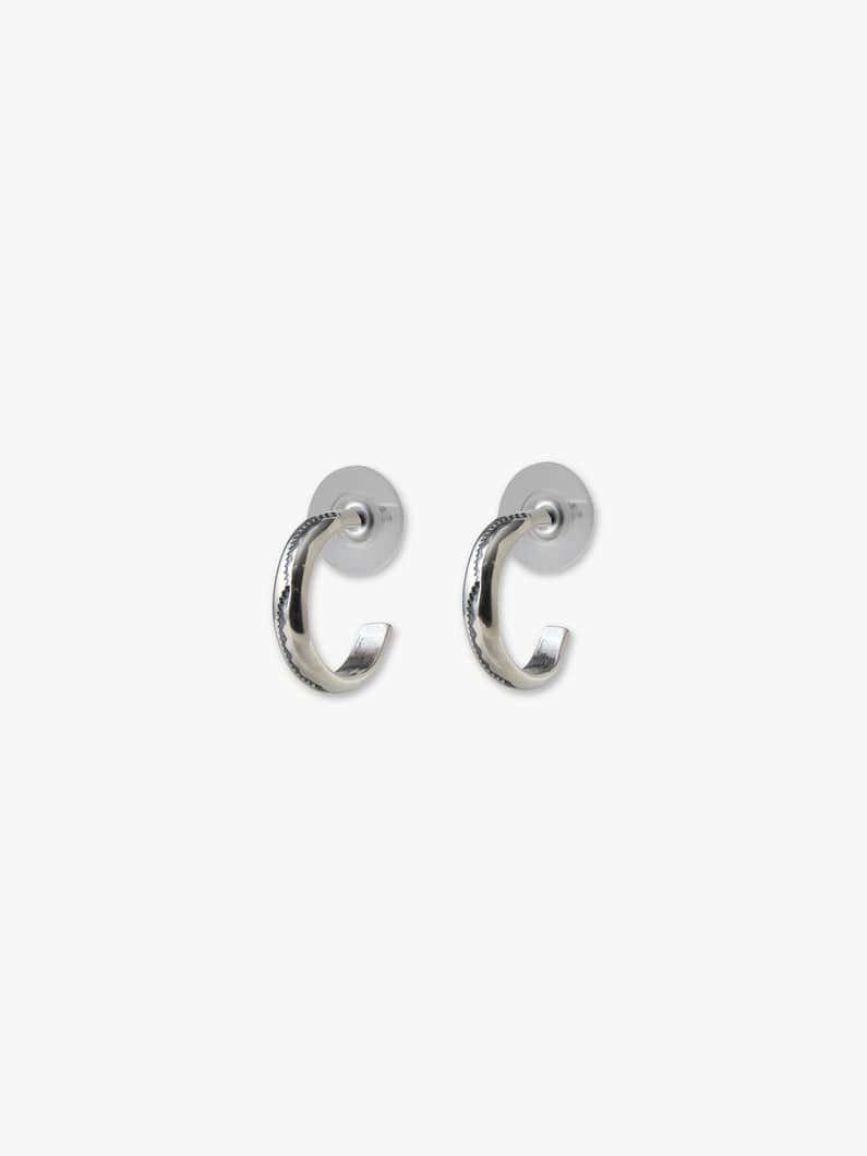 シルバー フープ ピアス（No.9） 詳細画像 silver 1