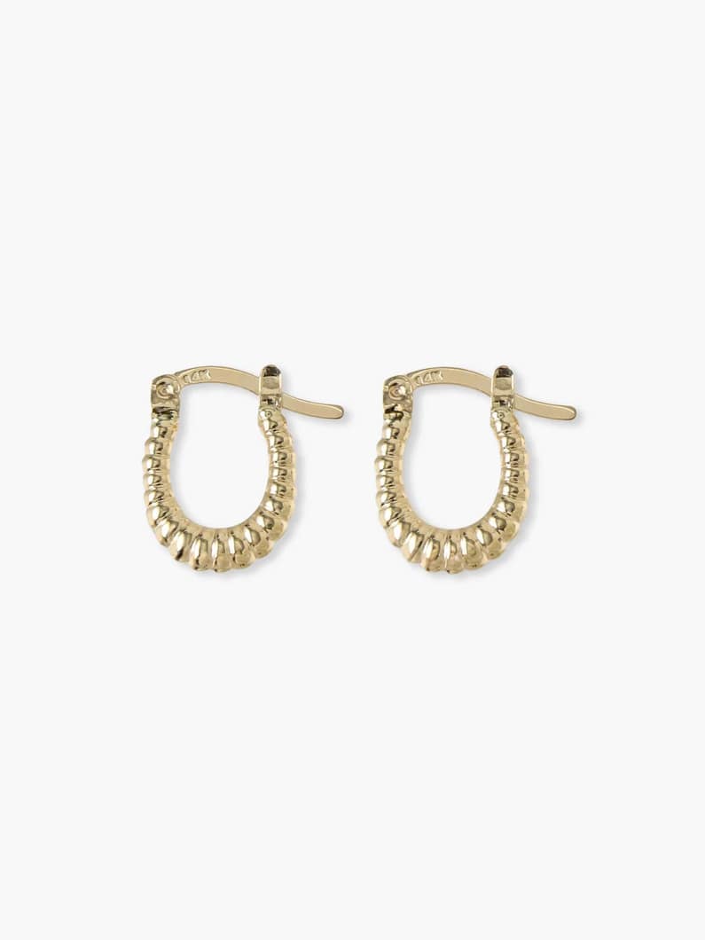 ピッコロ シェル フープピアス 詳細画像 yellow gold 1