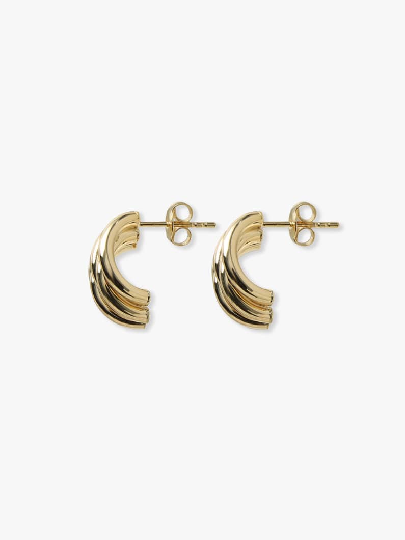 クラスター ドーム ピアス 詳細画像 yellow gold 1