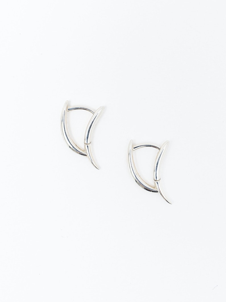 リーフ フープピアス（シルバー） 詳細画像 silver 1