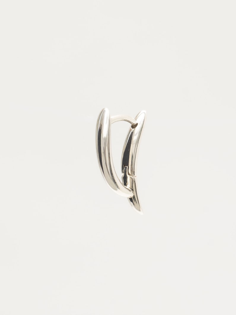 リーフ フープピアス（シルバー） 詳細画像 silver 2