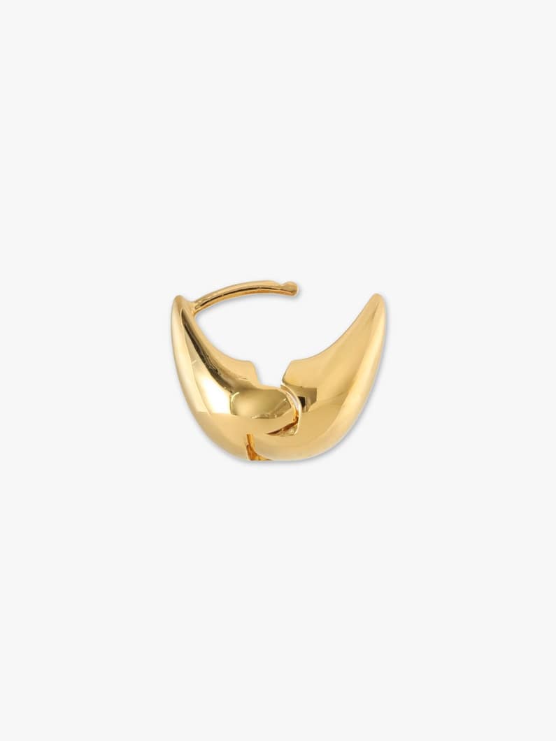 メルテッド ドロップ フープピアス（ゴールド） 詳細画像 gold 2