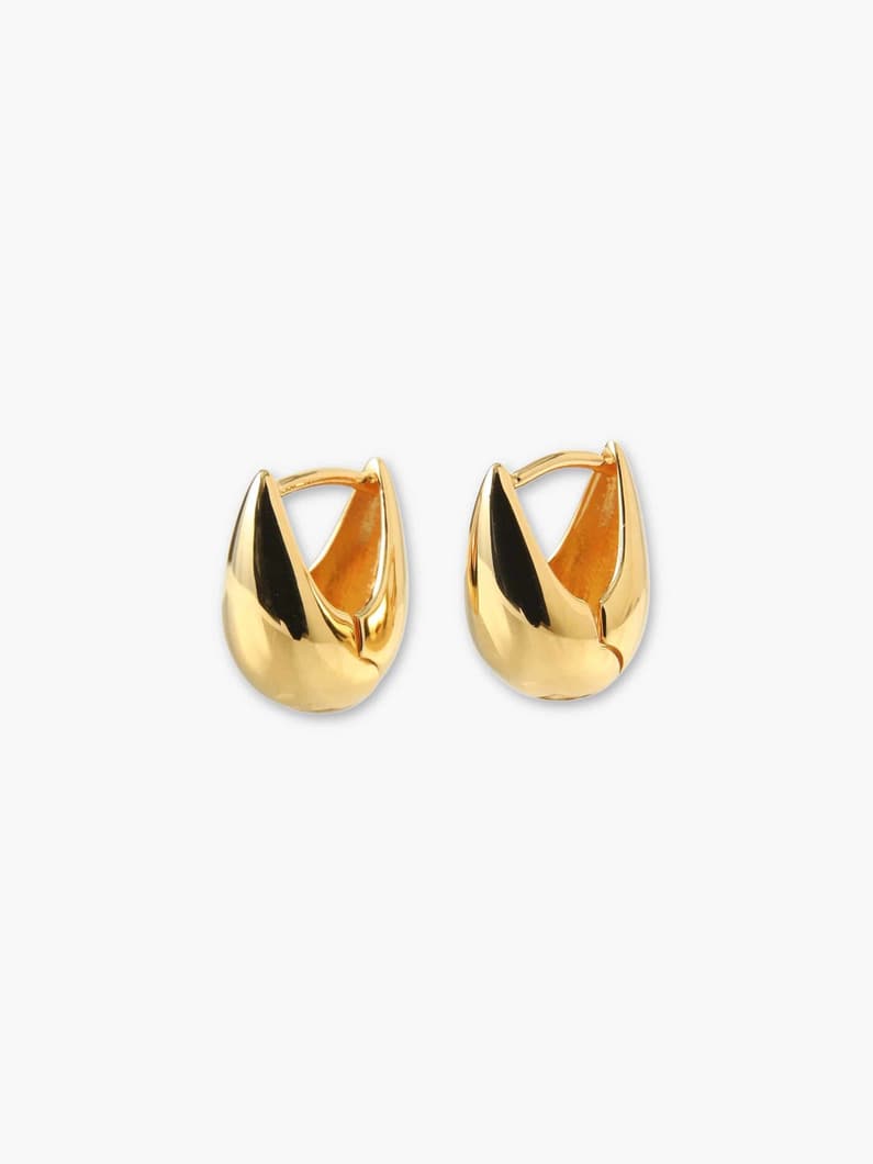 メルテッド ドロップ フープピアス（ゴールド） 詳細画像 gold 5