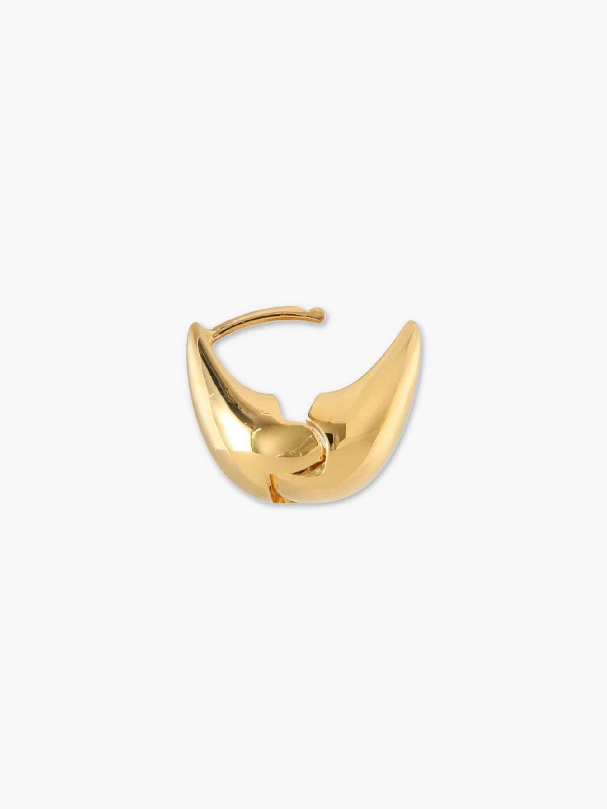 メルテッド ドロップ フープピアス（ゴールド）｜BONEE(ボーニー)｜Ron
