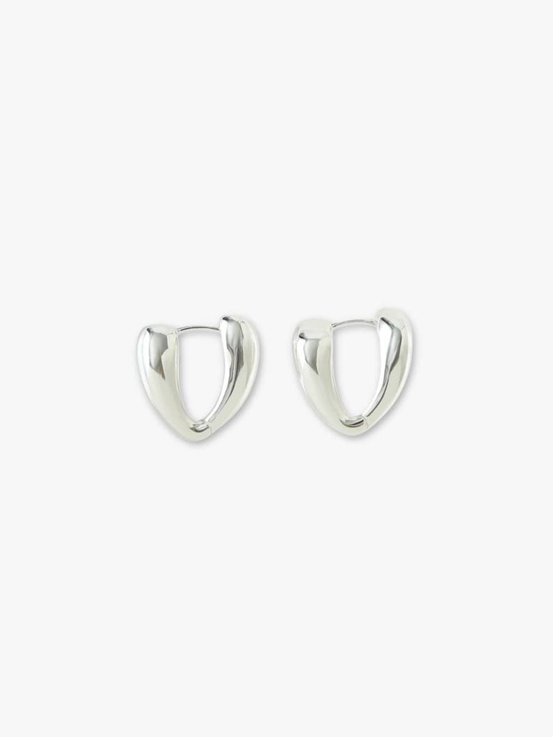 Vシェイプ フープピアス 詳細画像 silver 1