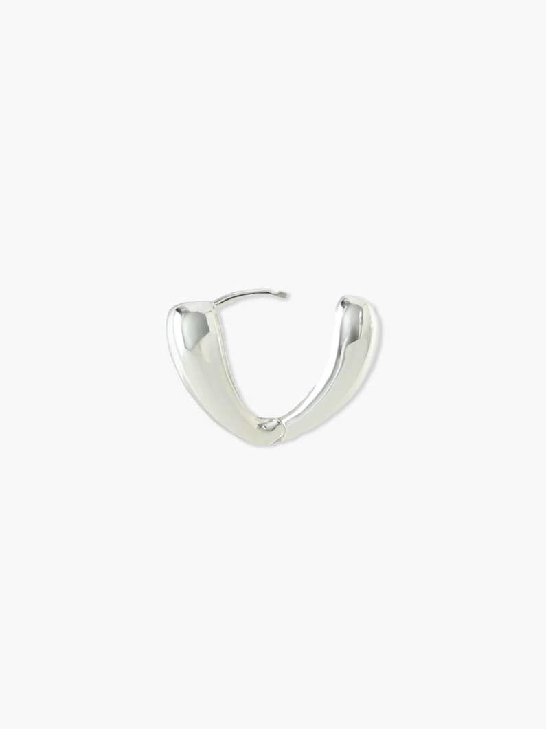 Vシェイプ フープピアス 詳細画像 silver 2