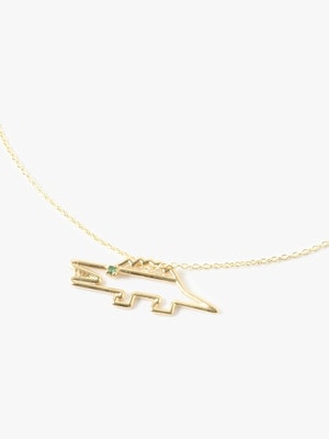 Crocodile Emerald Necklace 詳細画像 gold