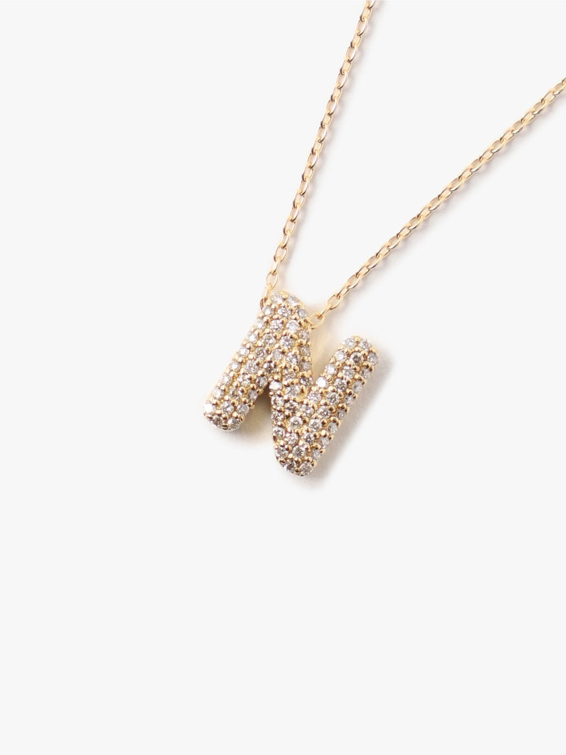 Initial Diamond Necklace 詳細画像 N 1